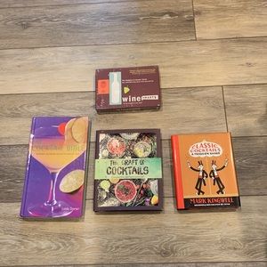 Wine Cards and Cocktail Books Lot